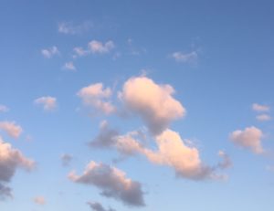 moln på himlen